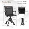 Goplus Swivel Hunting Chair with 4 360° Adjustable Legs Folding Silent Swivel Blind Chair Camouflage/Black